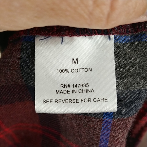 SOLD-Romeo + Juliet Couture Plaid Flannel Top Size M - Picture 5 of 6